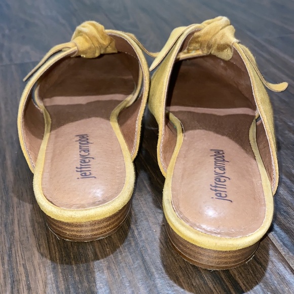 Jeffrey Campbell pointy yellow embellished flats slip on - Picture 5 of 8